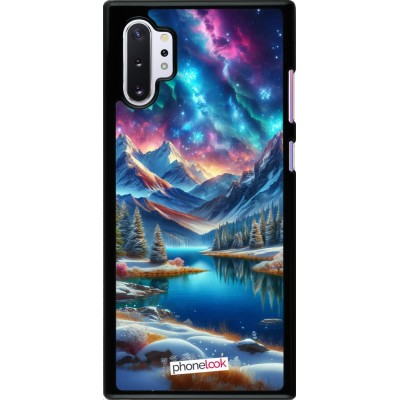 Coque Samsung Galaxy Note 10+ - Fantasy Mountain Lake Sky Stars