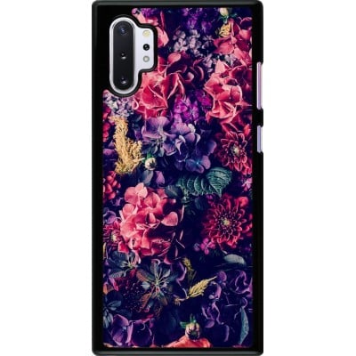 Coque Samsung Galaxy Note 10+ - Flowers Dark