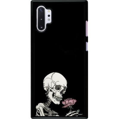 Coque Samsung Galaxy Note 10+ - Halloween 2023 rose and skeleton