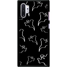 Coque Samsung Galaxy Note 10+ - Halloween 2024 black and white ghosts