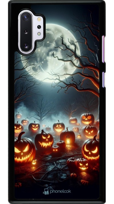 Coque Samsung Galaxy Note 10+ - Halloween 2024 Many Pumpkins