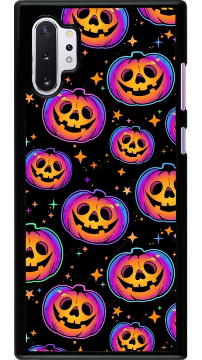 Coque Samsung Galaxy Note 10+ - Halloween 2024 rainbow pumpkins