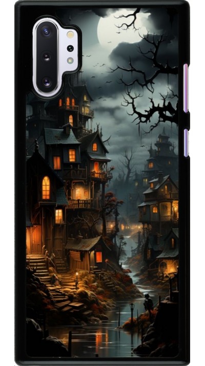 Coque Samsung Galaxy Note 10+ - Halloween 2024 scary town