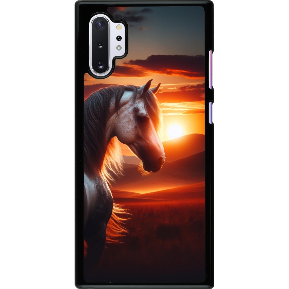 Samsung Galaxy Note 10+ Case Hülle - Majestätischer Sonnenuntergang Pferd