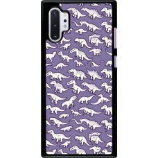 Samsung Galaxy Note 10+ Case Hülle - Mini-Dino-Muster violett