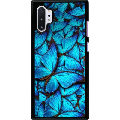 Coque Samsung Galaxy Note 10+ - Papillon - Bleu