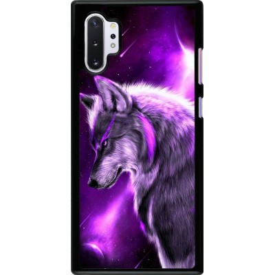 Coque Samsung Galaxy Note 10+ - Purple Sky Wolf