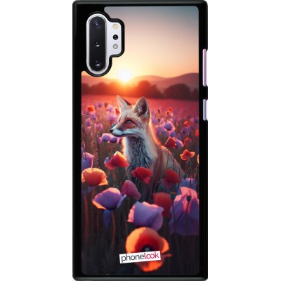 Coque Samsung Galaxy Note 10+ - Renard pourpre au crépuscule