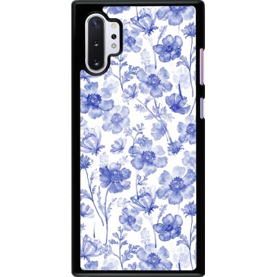 Coque Samsung Galaxy Note 10+ - Spring 23 watercolor blue flowers