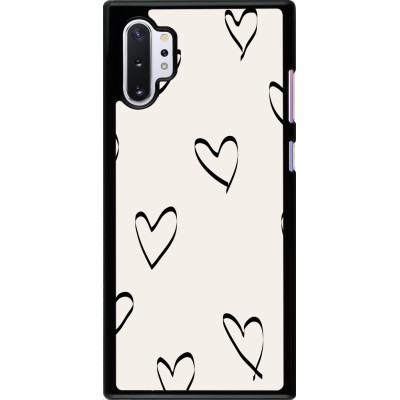 Coque Samsung Galaxy Note 10+ - Valentine 2023 minimalist hearts