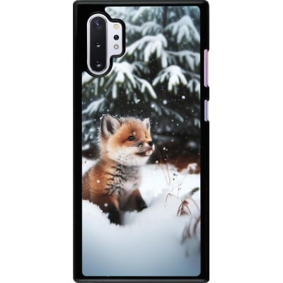 Coque Samsung Galaxy Note 10+ - Noël 2023 Renardeau sapin