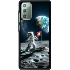 Coque Samsung Galaxy Note 20 - Astro Suisse sur lune