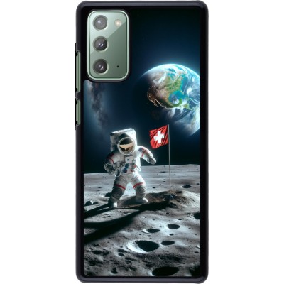 Coque Samsung Galaxy Note 20 - Astro Suisse sur lune