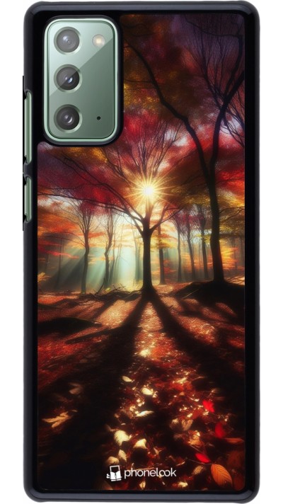 Coque Samsung Galaxy Note 20 - Automne doré glare