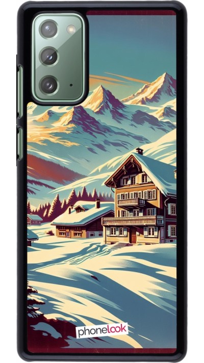 Coque Samsung Galaxy Note 20 - Chalet montagne enneigée