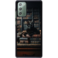 Coque Samsung Galaxy Note 20 - Chat livres sombres