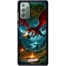 Coque Samsung Galaxy Note 20 - Dragon Volant Forêt Trésor