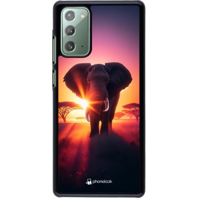 Coque Samsung Galaxy Note 20 - Elephant Sunrise Beauty