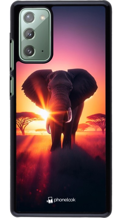 Coque Samsung Galaxy Note 20 - Elephant Sunrise Beauty