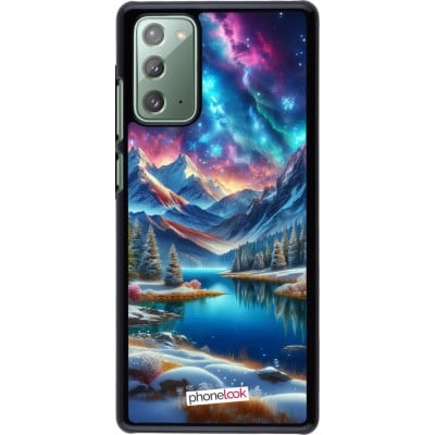 Coque Samsung Galaxy Note 20 - Fantasy Mountain Lake Sky Stars