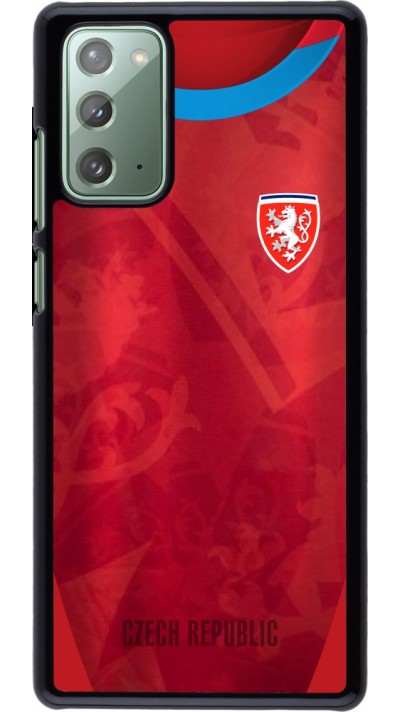 Coque Samsung Galaxy Note 20 - Maillot de football République Tchèque personnalisable