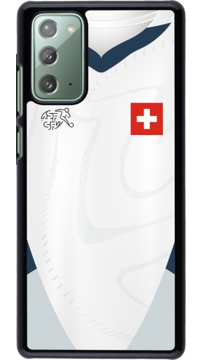 Coque Samsung Galaxy Note 20 - Maillot de football Suisse Extérieur personnalisable