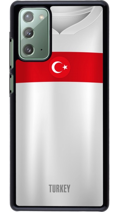 Coque Samsung Galaxy Note 20 - Maillot de football Turquie personnalisable