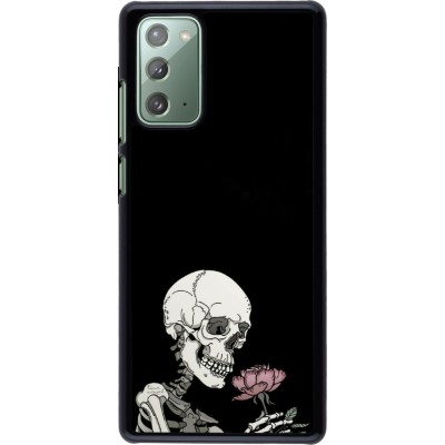 Coque Samsung Galaxy Note 20 - Halloween 2023 rose and skeleton