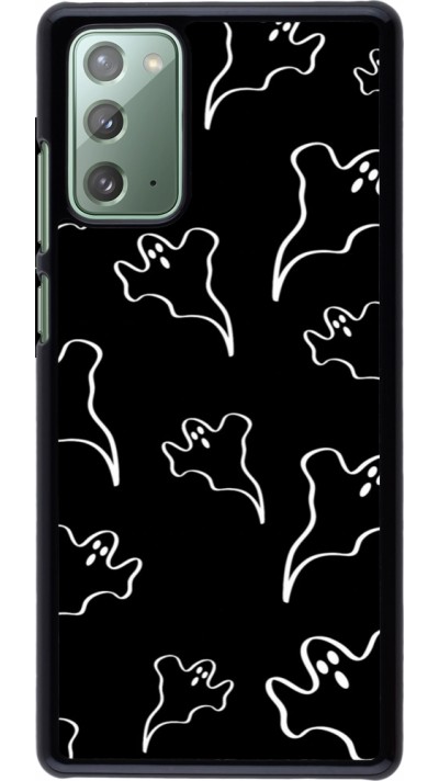 Coque Samsung Galaxy Note 20 - Halloween 2024 black and white ghosts