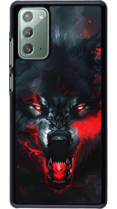 Coque Samsung Galaxy Note 20 - Halloween 2024 mad werewolf