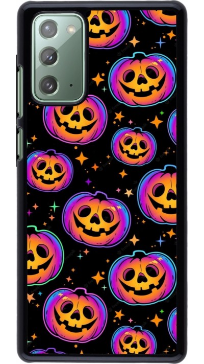 Coque Samsung Galaxy Note 20 - Halloween 2024 rainbow pumpkins