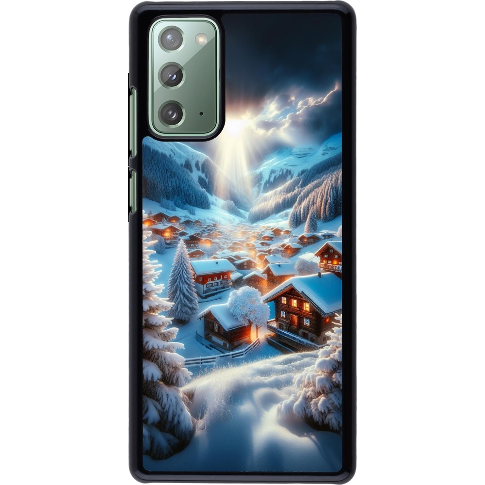 Coque Samsung Galaxy Note 20 - Mont Neige Lumière