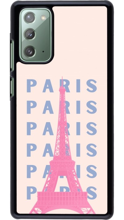 Coque Samsung Galaxy Note 20 - Paris Pink Print