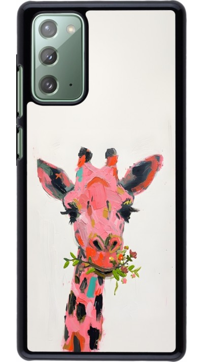 Coque Samsung Galaxy Note 20 - Pink Girafe Paint