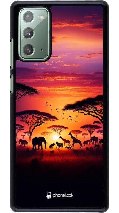 Coque Samsung Galaxy Note 20 - Safari sunset wildlife