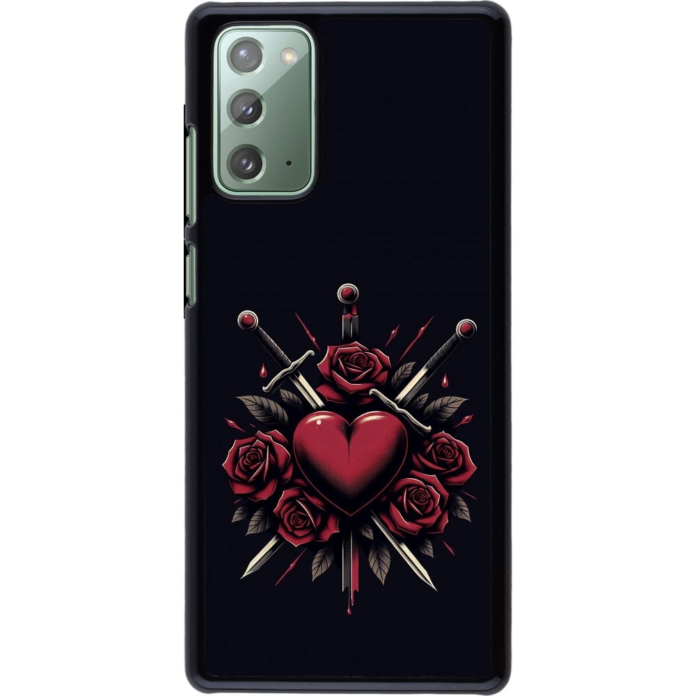 Coque Samsung Galaxy Note 20 - Valentine 2024 gothic love