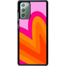 Coque Samsung Galaxy Note 20 - Valentine 2024 heart gradient