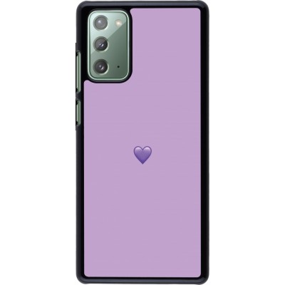 Coque Samsung Galaxy Note 20 - Valentine 2023 purpule single heart