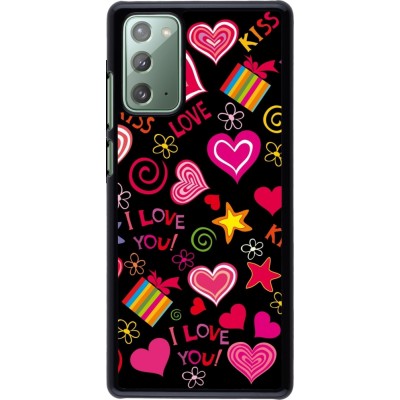 Coque Samsung Galaxy Note 20 - Valentine 2023 love symbols