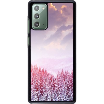 Coque Samsung Galaxy Note 20 - Winter 22 Pink Forest