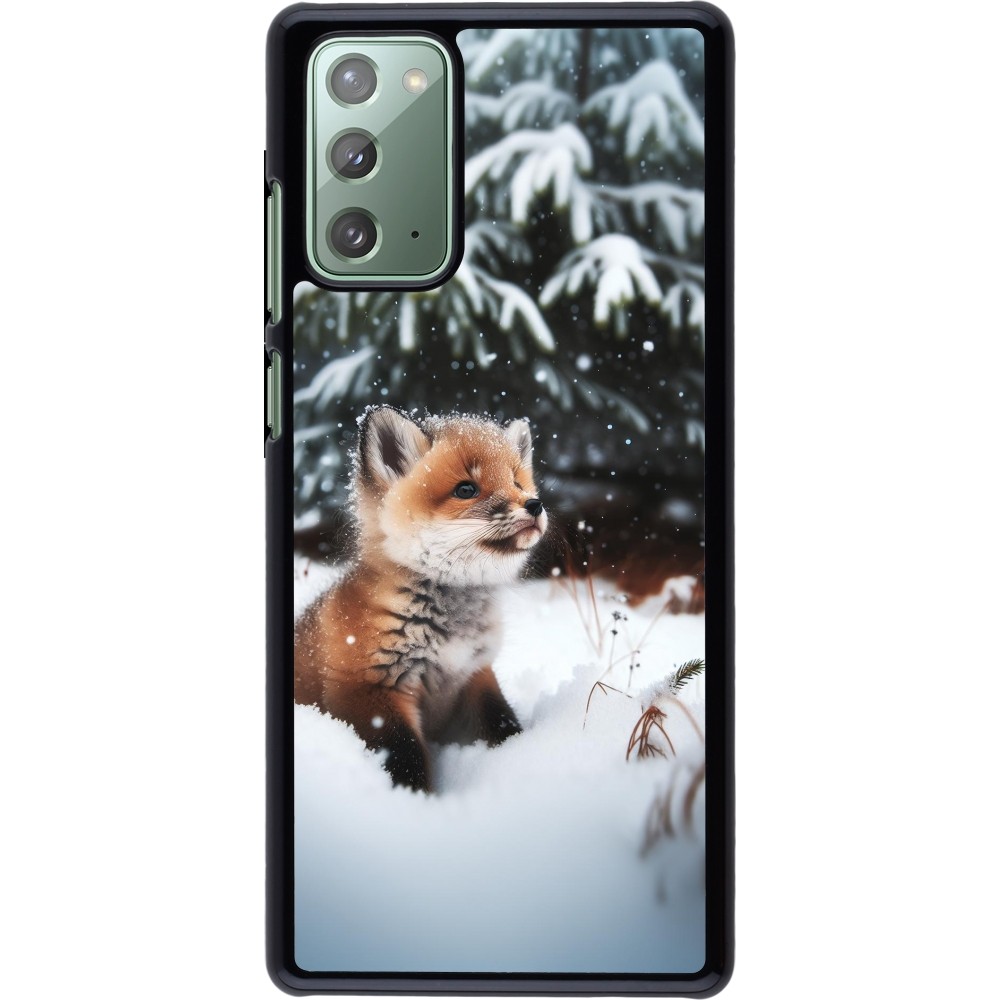 Coque Samsung Galaxy Note 20 - Noël 2023 Renardeau sapin