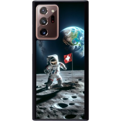 Coque Samsung Galaxy Note 20 Ultra - Astro Suisse sur lune