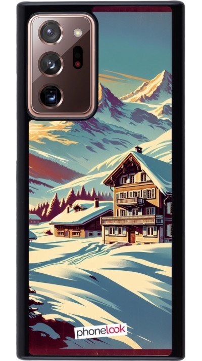 Coque Samsung Galaxy Note 20 Ultra - Chalet montagne enneigée