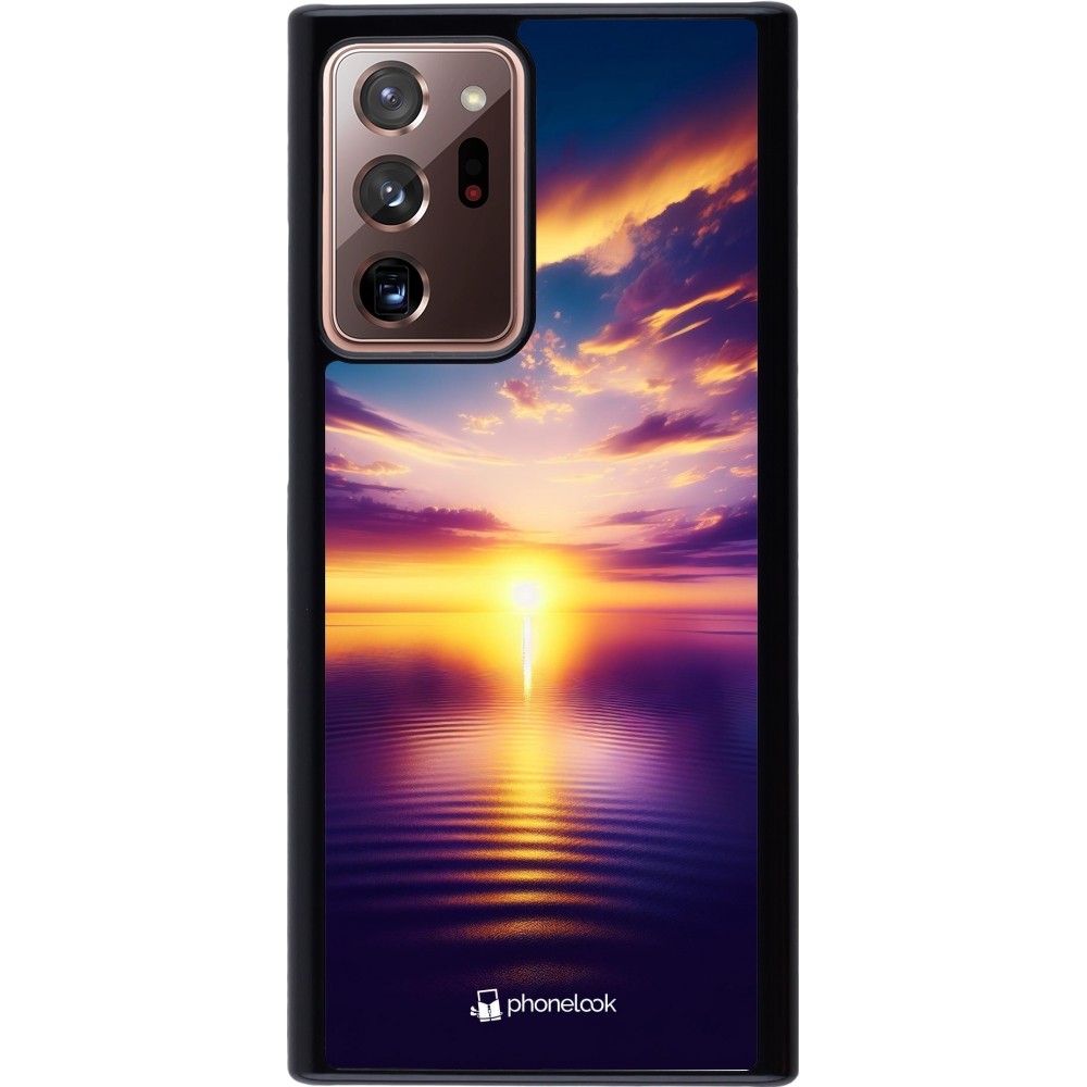 Coque Samsung Galaxy Note 20 Ultra - Coucher soleil jaune violet