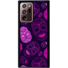 Samsung Galaxy Note 20 Ultra Case Hülle - Halloween 2023 pink skulls