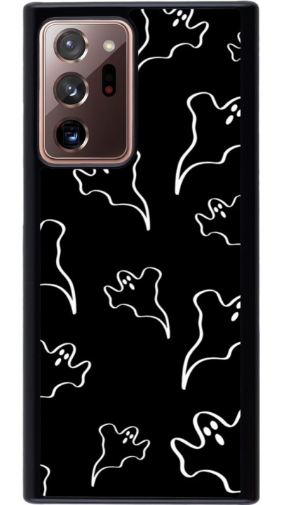 Coque Samsung Galaxy Note 20 Ultra - Halloween 2024 black and white ghosts