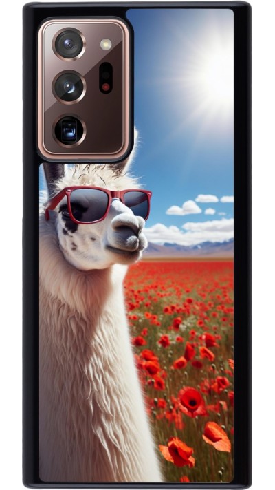 Coque Samsung Galaxy Note 20 Ultra - Lama Chic en Coquelicot