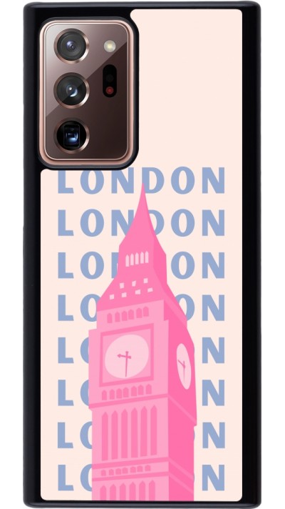 Coque Samsung Galaxy Note 20 Ultra - London Pink Print