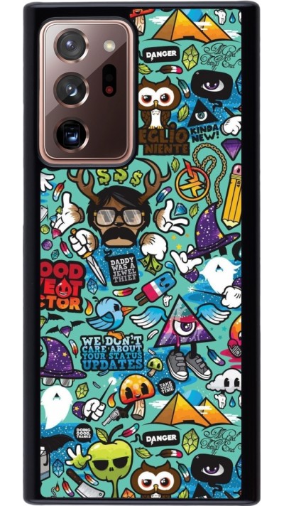 Coque Samsung Galaxy Note 20 Ultra - Mixed Cartoons Turquoise