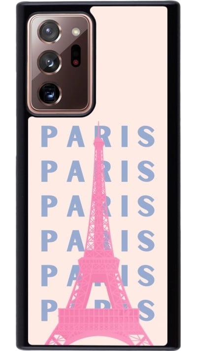 Coque Samsung Galaxy Note 20 Ultra - Paris Pink Print